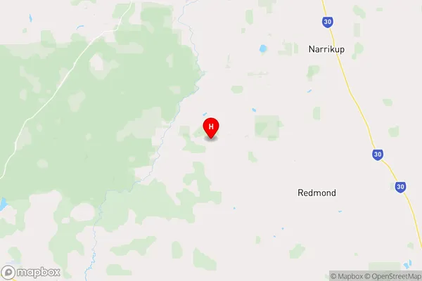 Redmond West,Western Australia Area Map