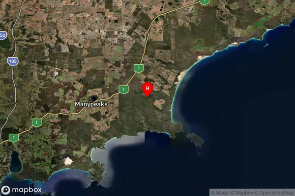 Cheynes,Western Australia Satellite Map