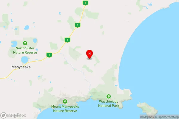 Cheynes,Western Australia Area Map