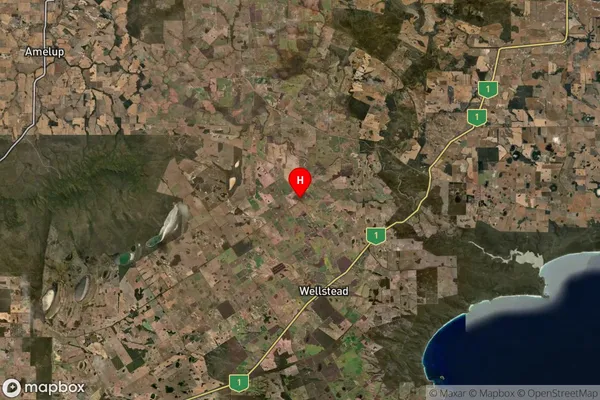 Gnowellen,Western Australia Satellite Map