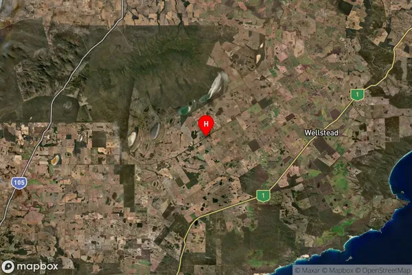 Kojaneerup South,Western Australia Satellite Map