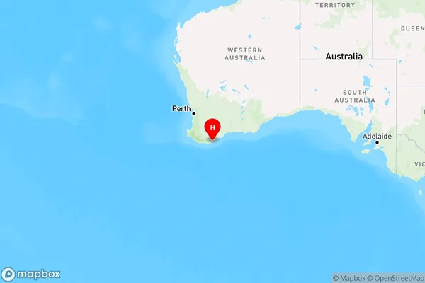 Manypeaks,Western Australia Region Map