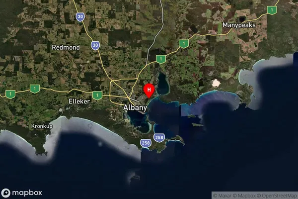 Collingwood Park,Western Australia Satellite Map