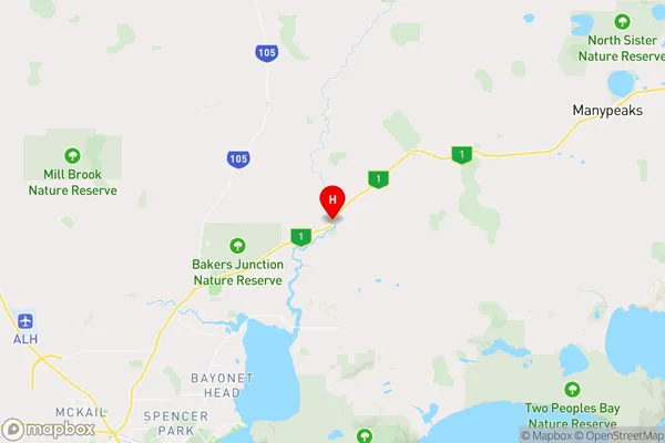 Kalgan,Western Australia Area Map