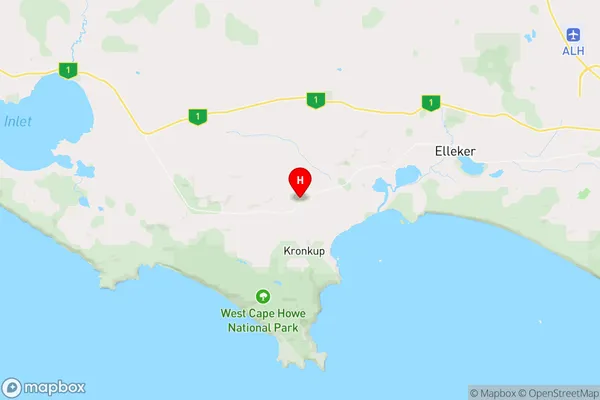 Kronkup,Western Australia Area Map