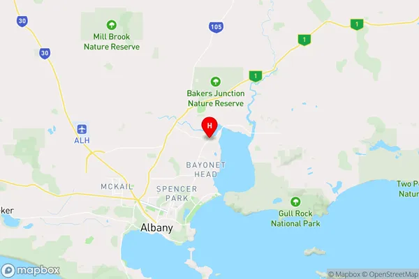 Lower King,Western Australia Area Map