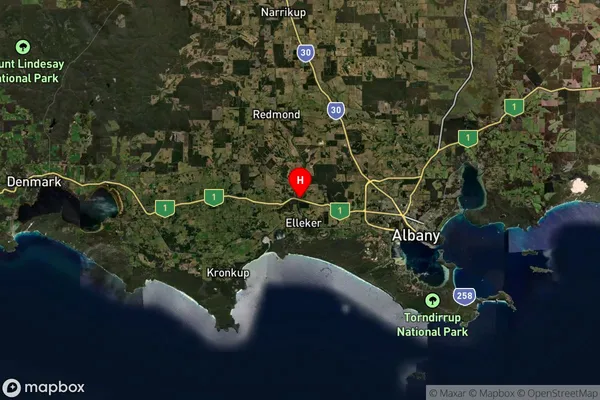 Marbelup,Western Australia Satellite Map
