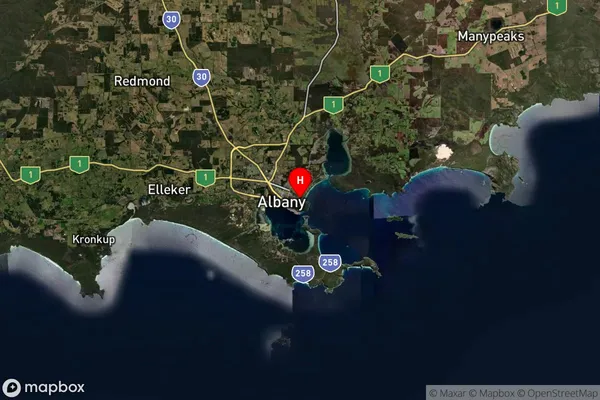 Middleton Beach,Western Australia Satellite Map