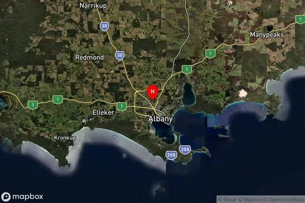 Milpara,Western Australia Satellite Map