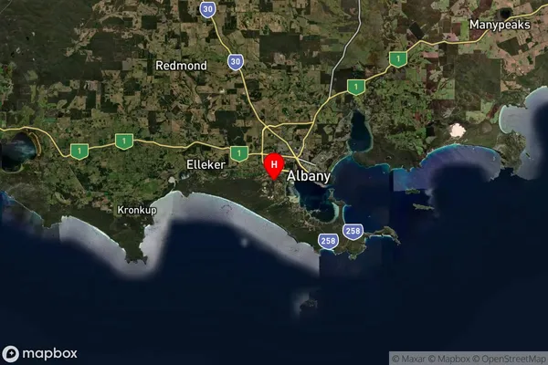 Robinson,Western Australia Satellite Map