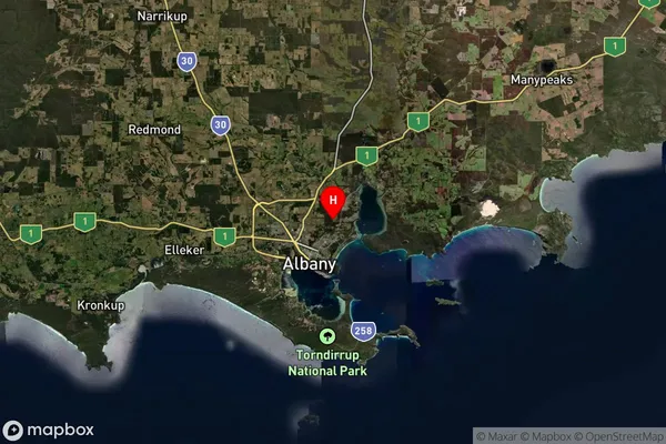 Walmsley,Western Australia Satellite Map