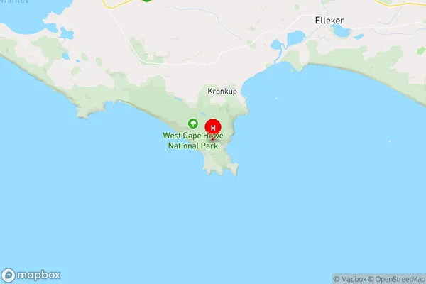 West Cape Howe,Western Australia Area Map