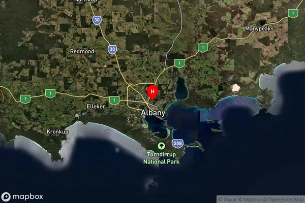 Yakamia,Western Australia Satellite Map