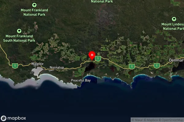 Bow Bridge,Western Australia Satellite Map