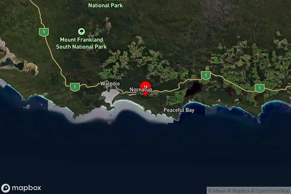 Nornalup,Western Australia Satellite Map