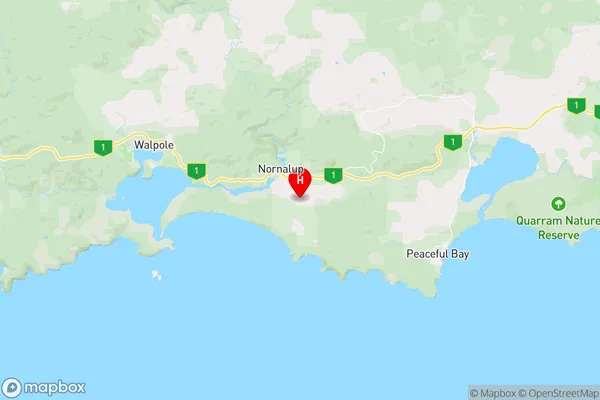 Nornalup,Western Australia Area Map