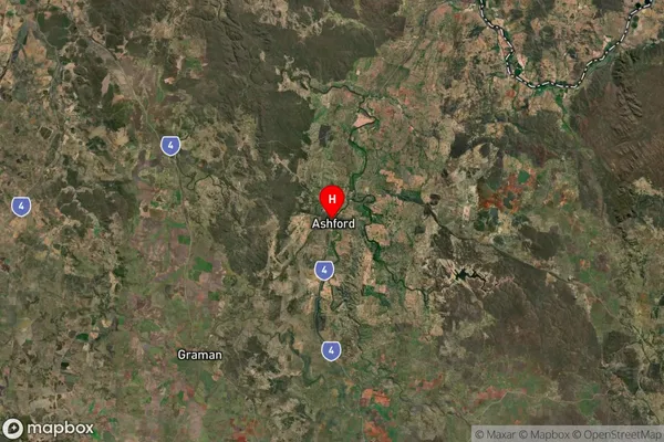 Ashford,New South Wales Satellite Map