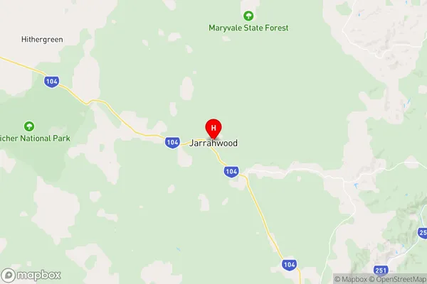 Jarrahwood,Western Australia Area Map