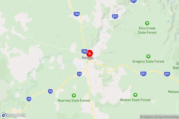 Nannup,Western Australia Area Map