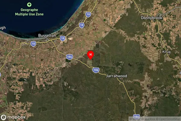 Yoganup,Western Australia Satellite Map