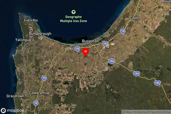 Ambergate,Western Australia Satellite Map
