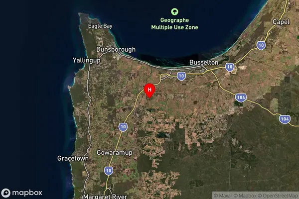 North Jindong,Western Australia Satellite Map