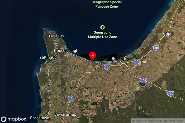 Siesta Park,Western Australia Satellite Map