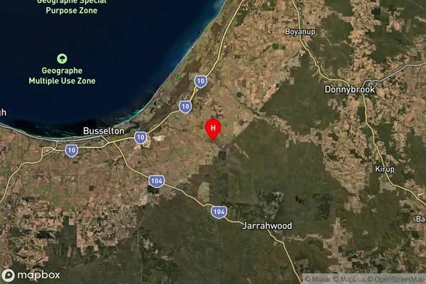 Tutunup,Western Australia Satellite Map