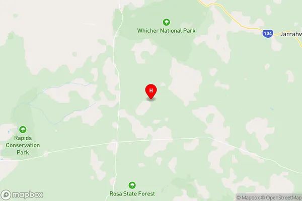 Baudin,Western Australia Area Map