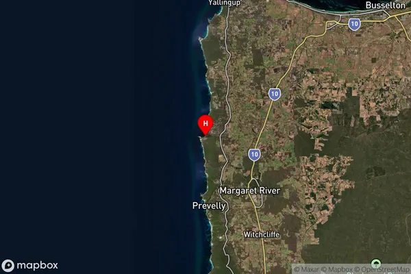 Gracetown,Western Australia Satellite Map