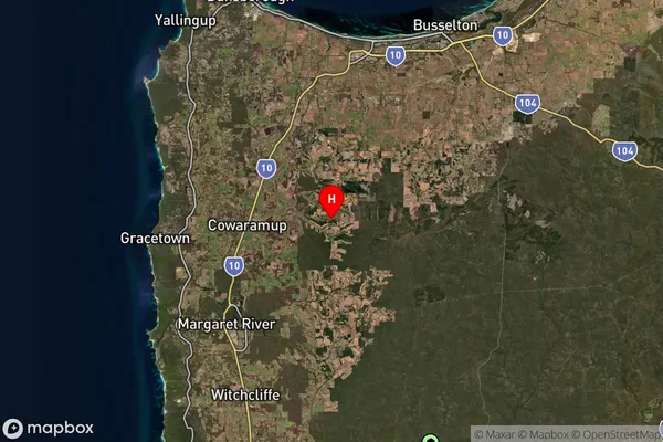 Treeton,Western Australia Satellite Map