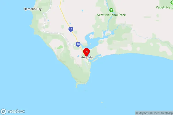 Augusta,Western Australia Area Map