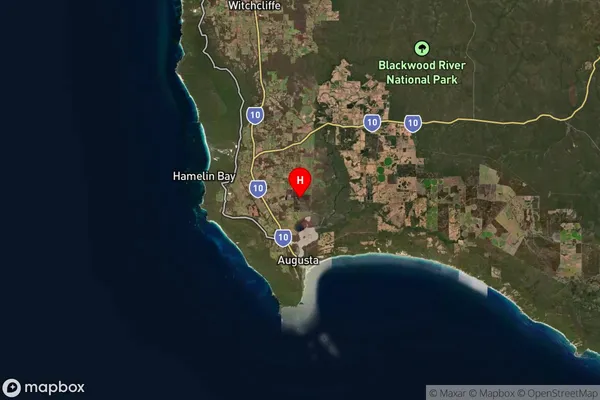 Kudardup,Western Australia Satellite Map