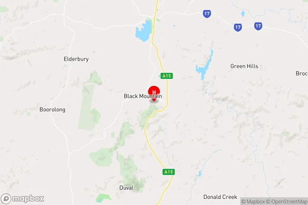 Black Mountain,New South Wales Area Map