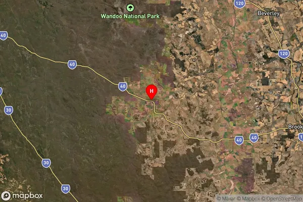 Westdale,Western Australia Satellite Map