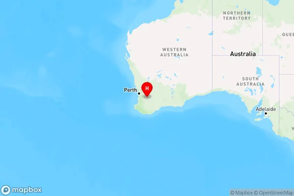 East Popanyinning,Western Australia Region Map