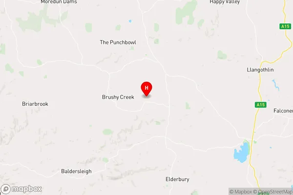 Brushy Creek,New South Wales Area Map