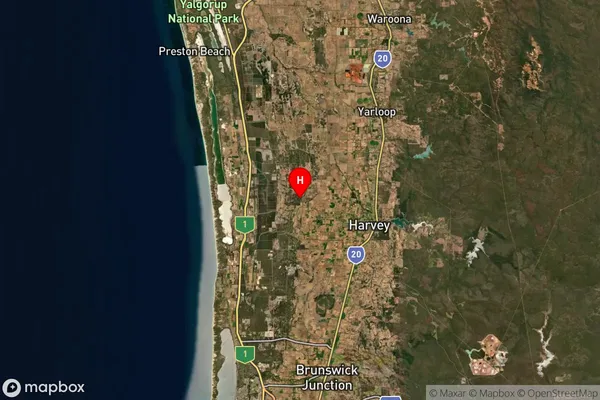 Uduc,Western Australia Satellite Map