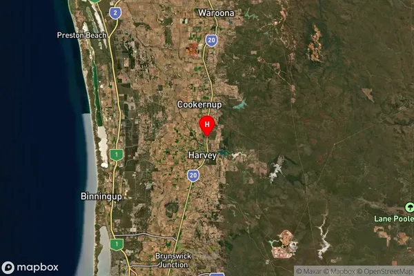 Warawarrup,Western Australia Satellite Map