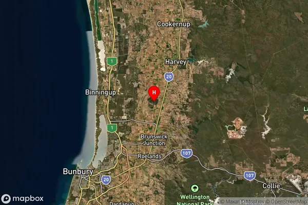 Benger,Western Australia Satellite Map