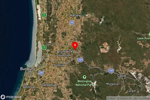 Beela,Western Australia Satellite Map