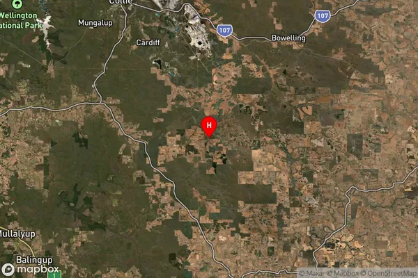 Mcalinden,Western Australia Satellite Map