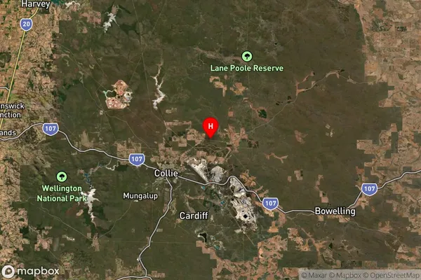 Palmer,Western Australia Satellite Map