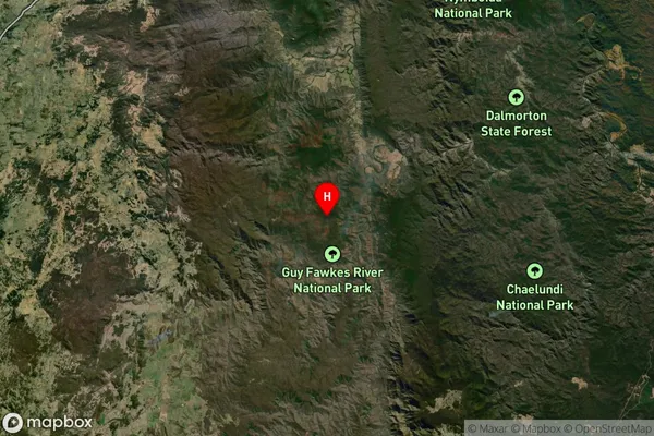 Glen Nevis,New South Wales Satellite Map