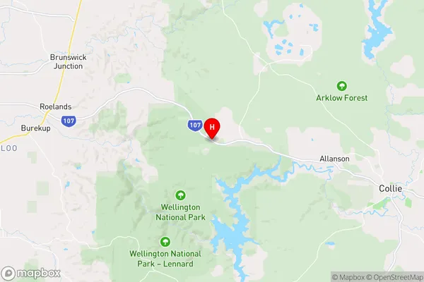 Worsley,Western Australia Area Map