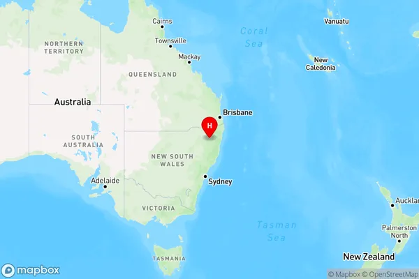 Glencoe,New South Wales Region Map