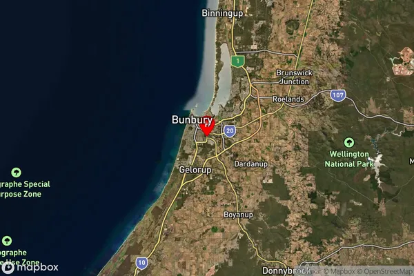 Davenport,Western Australia Satellite Map