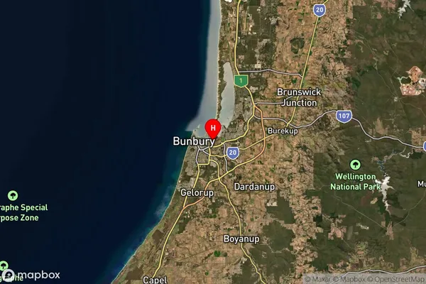 Vittoria,Western Australia Satellite Map