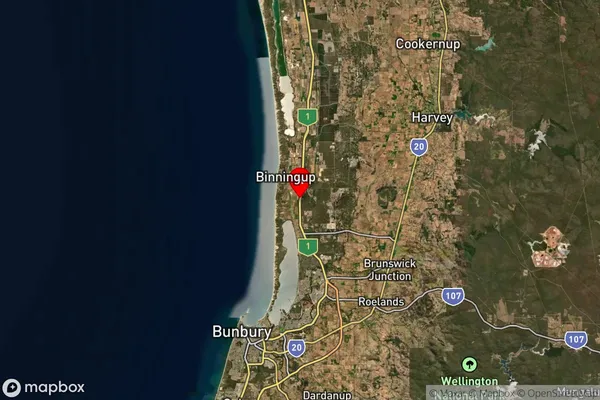 Parkfield,Western Australia Satellite Map