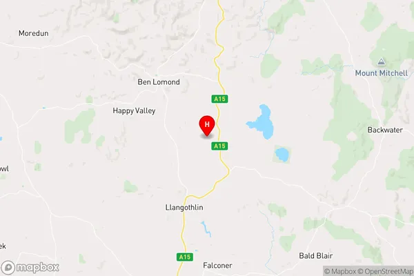 Llangothlin,New South Wales Area Map